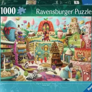 Jigsaw Puzzle Sweet Street - 1000 Pieces Puzzle